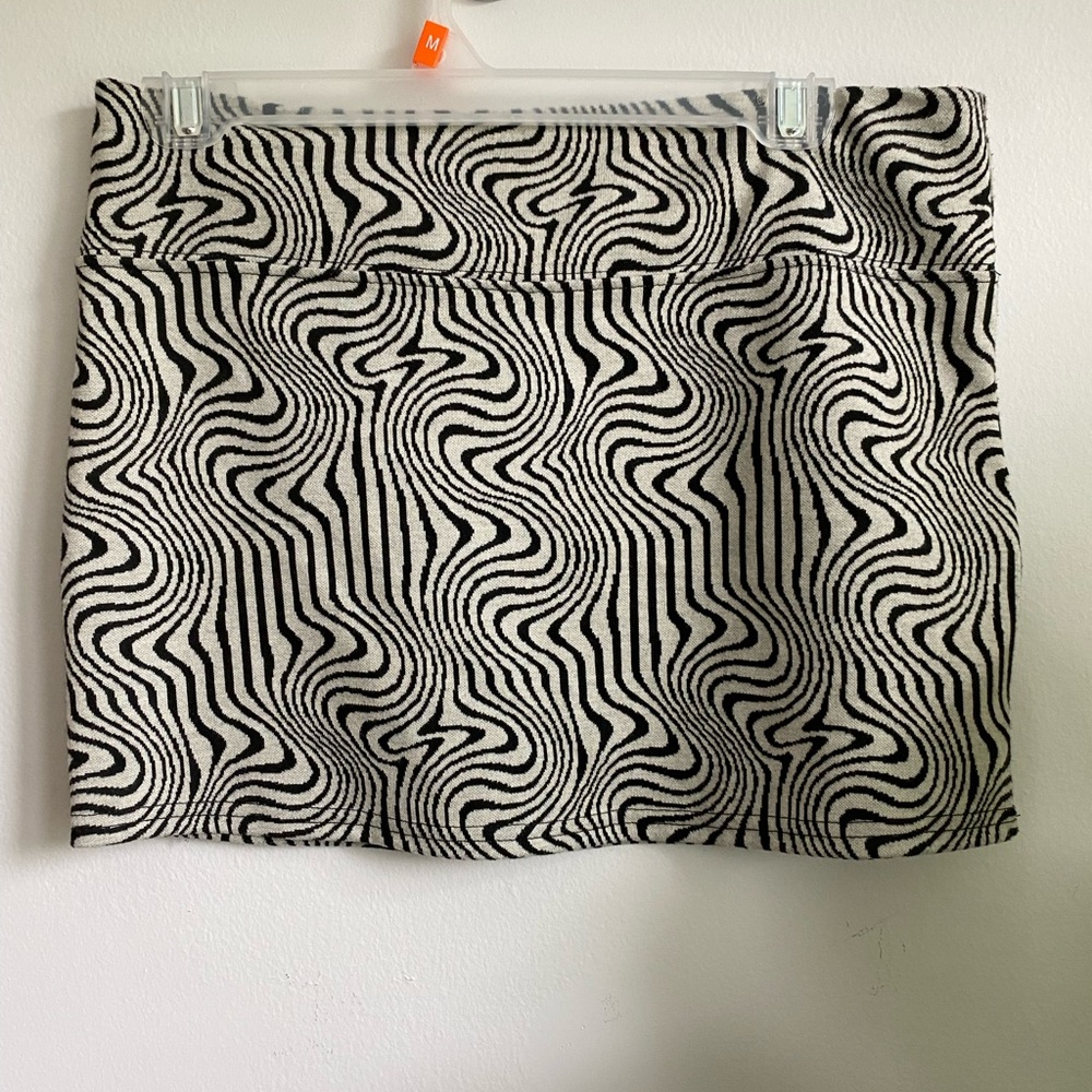 Black and White design Urban Outfitters Mini Skirt